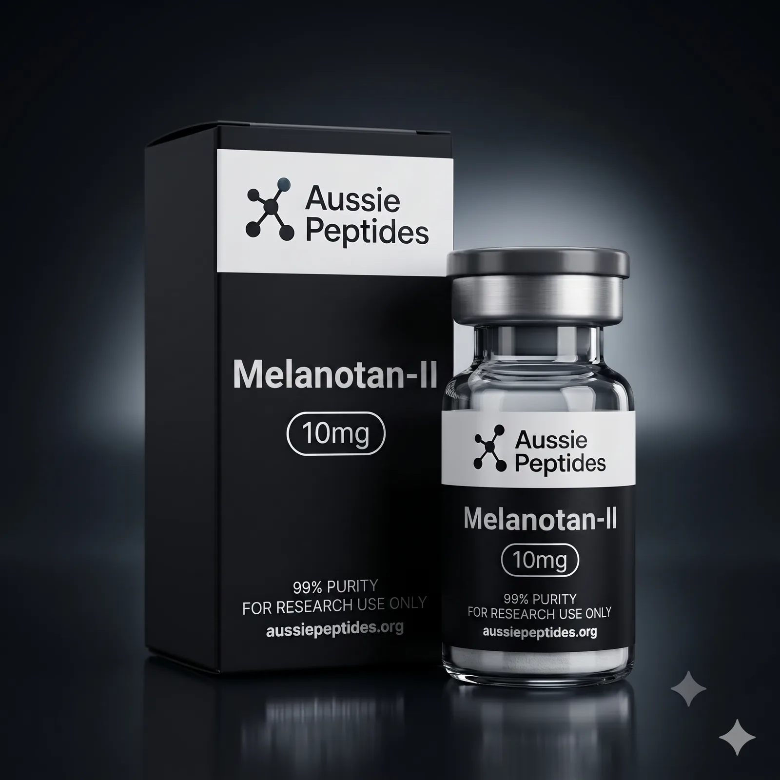 Melanotan 2 10mg Vial – Aussie Peptides research peptide vial
