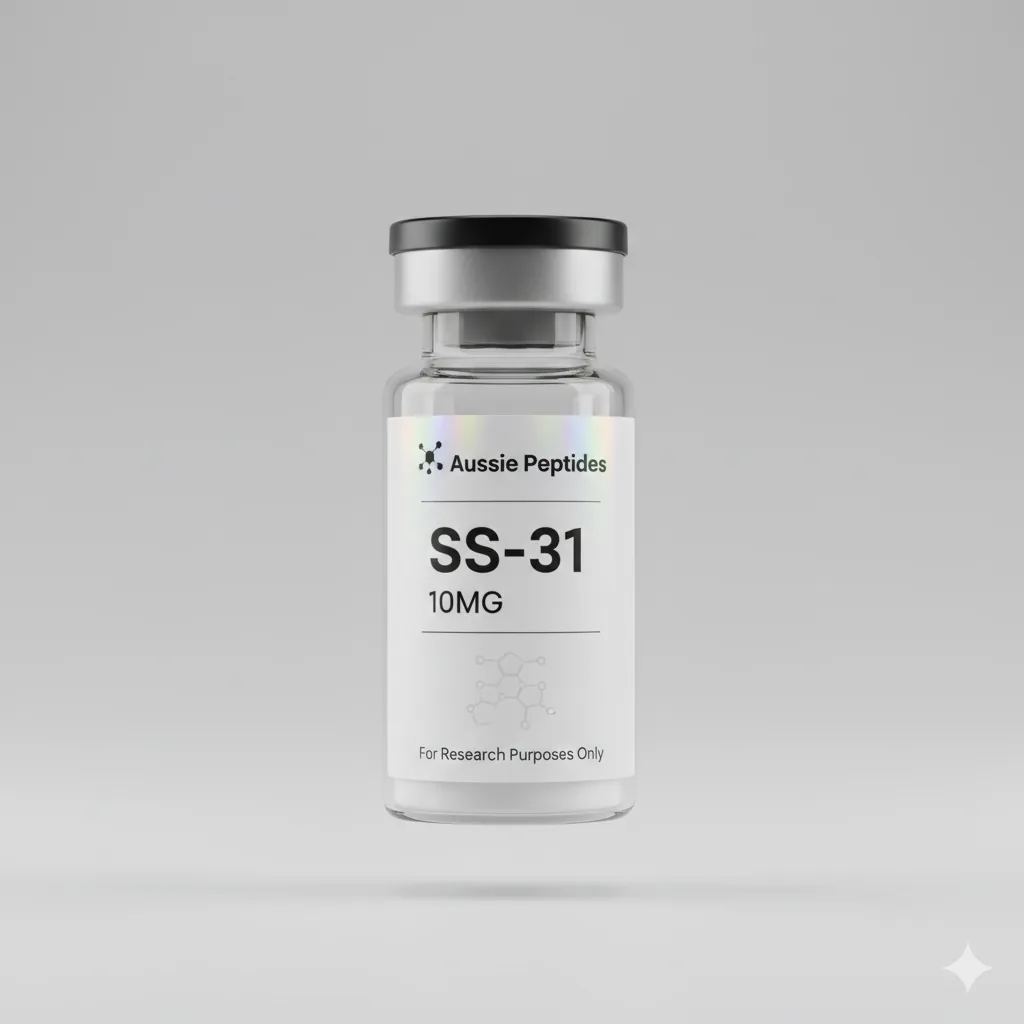 SS-31 10mg Vial – Aussie Peptides research peptide vial